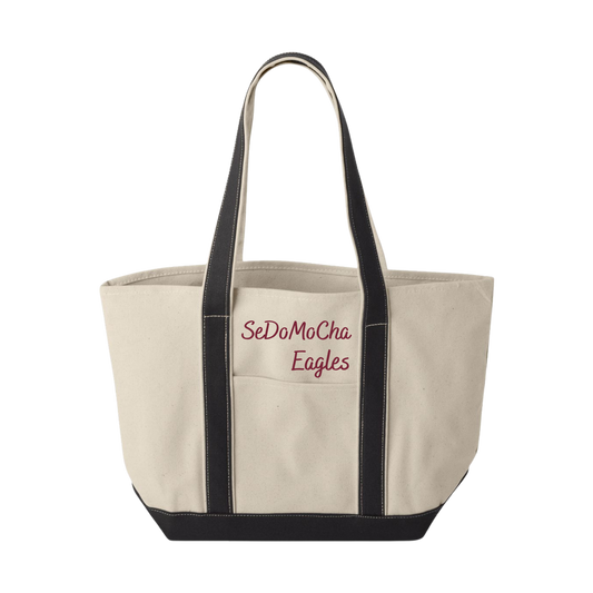 SeDoMoCha Eagles Embroidered Canvas Tote