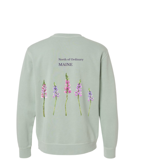 Lupines of Maine Crewneck Sweatshirt