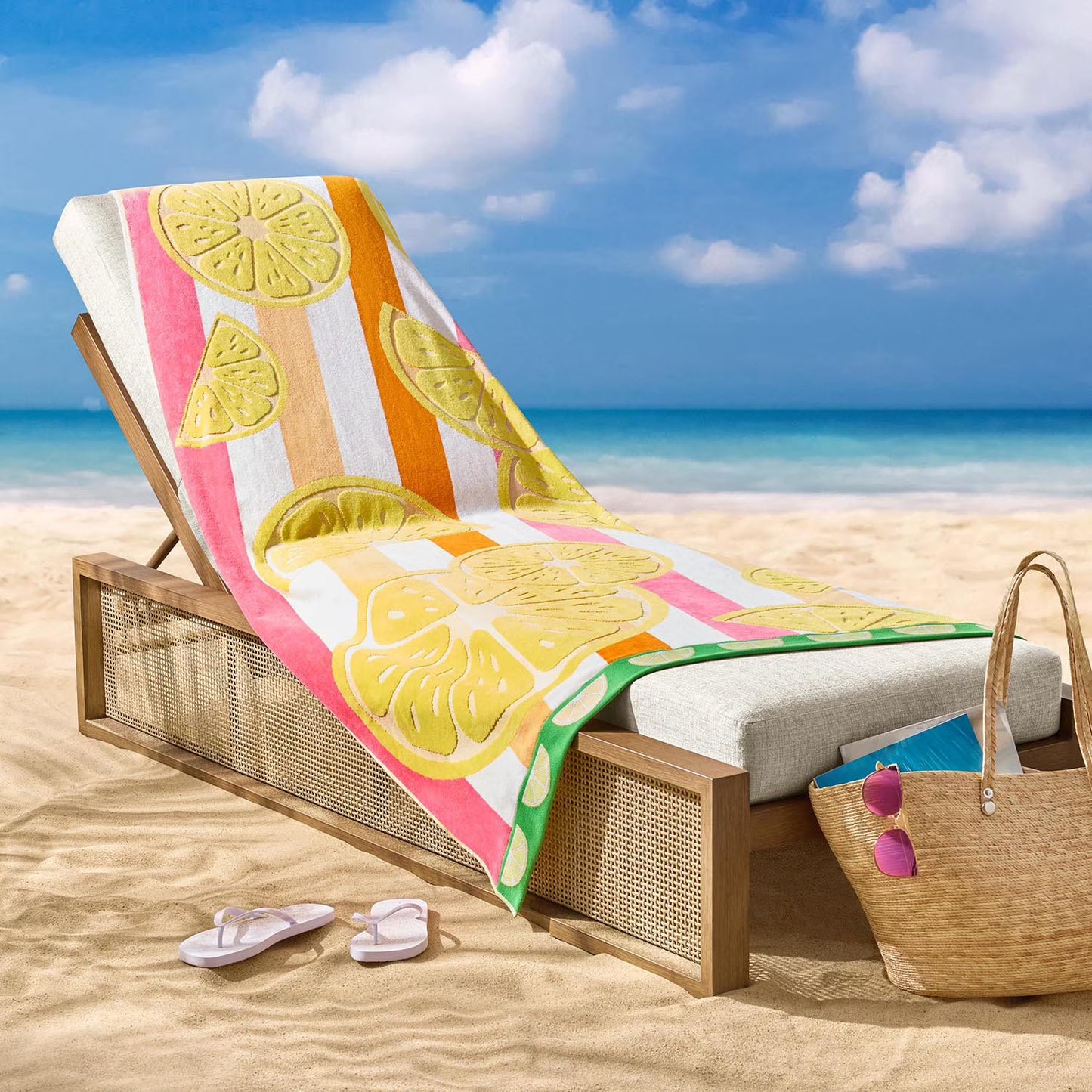 Beach towel with Custom Embroidered Name 40" x 72"