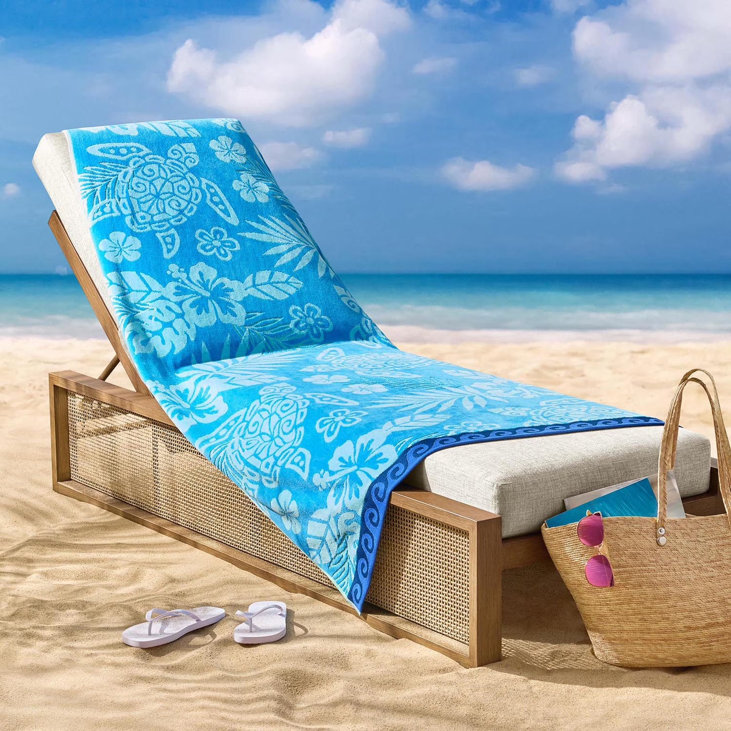 Beach towel with Custom Embroidered Name 40" x 72"